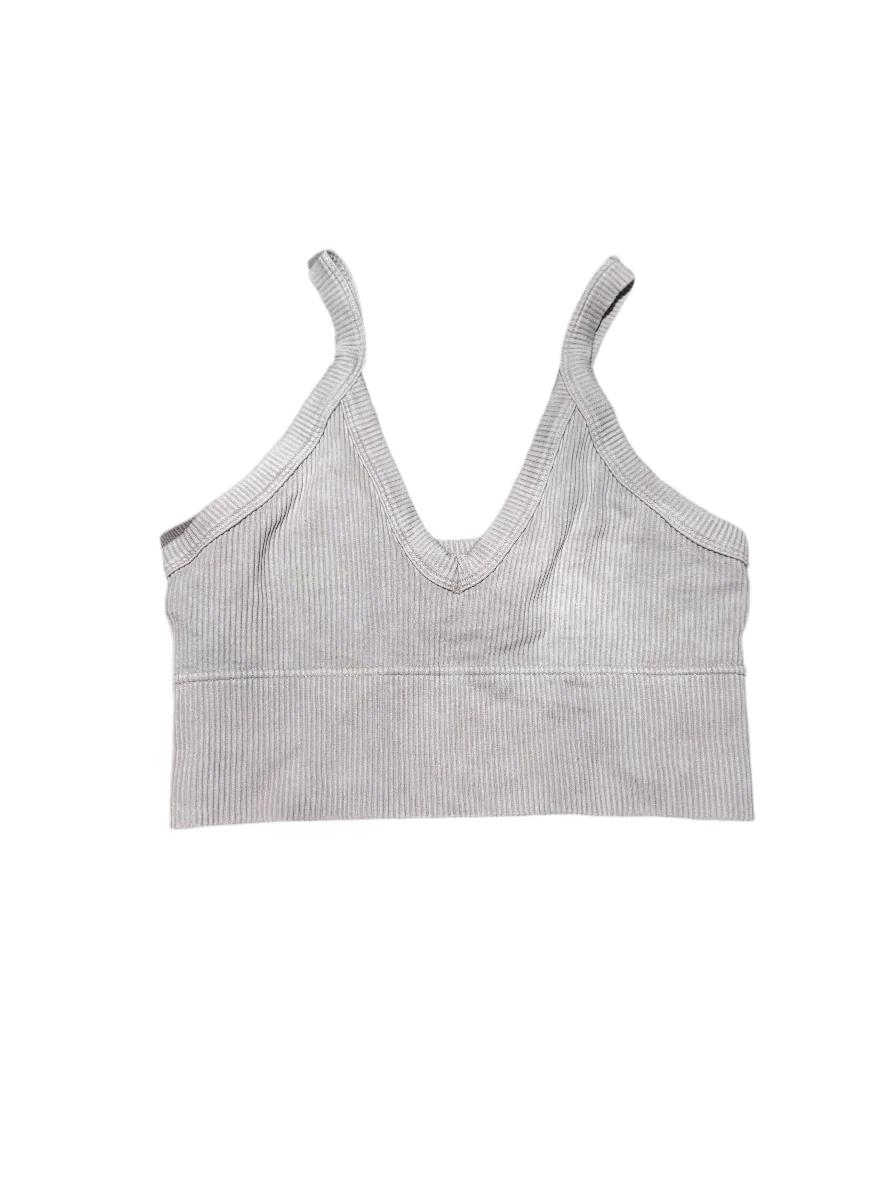 Ribbed V-Neck Bralette