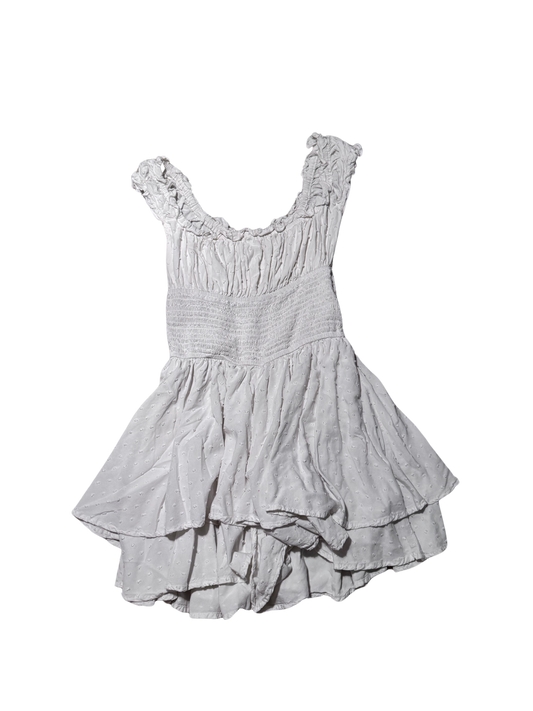 Urban Outfitters White Ruffle Mini Dress