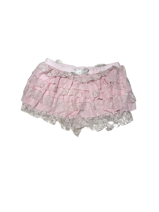 Pink Lace Bloomer Shorts